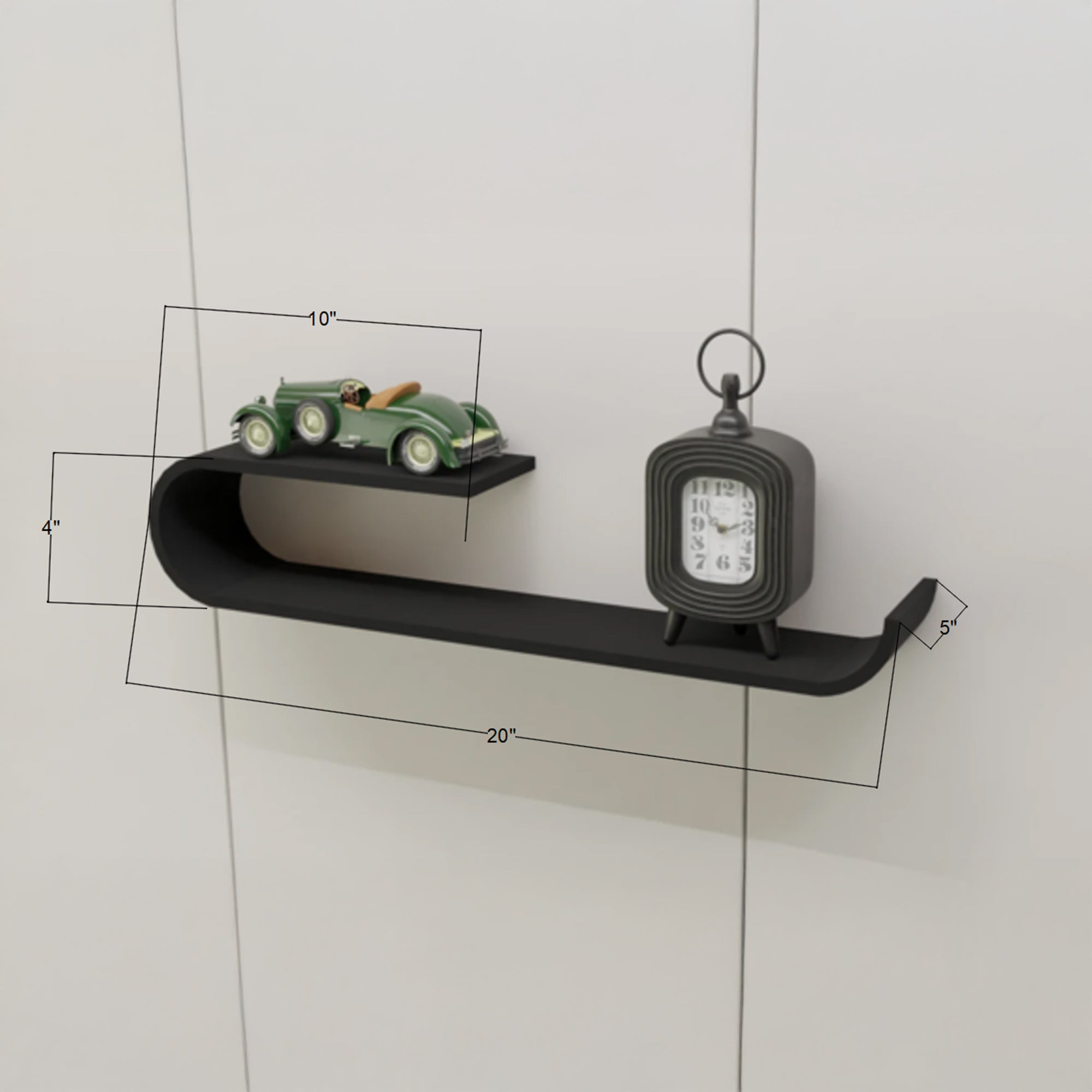 J Shape Wall Shelf