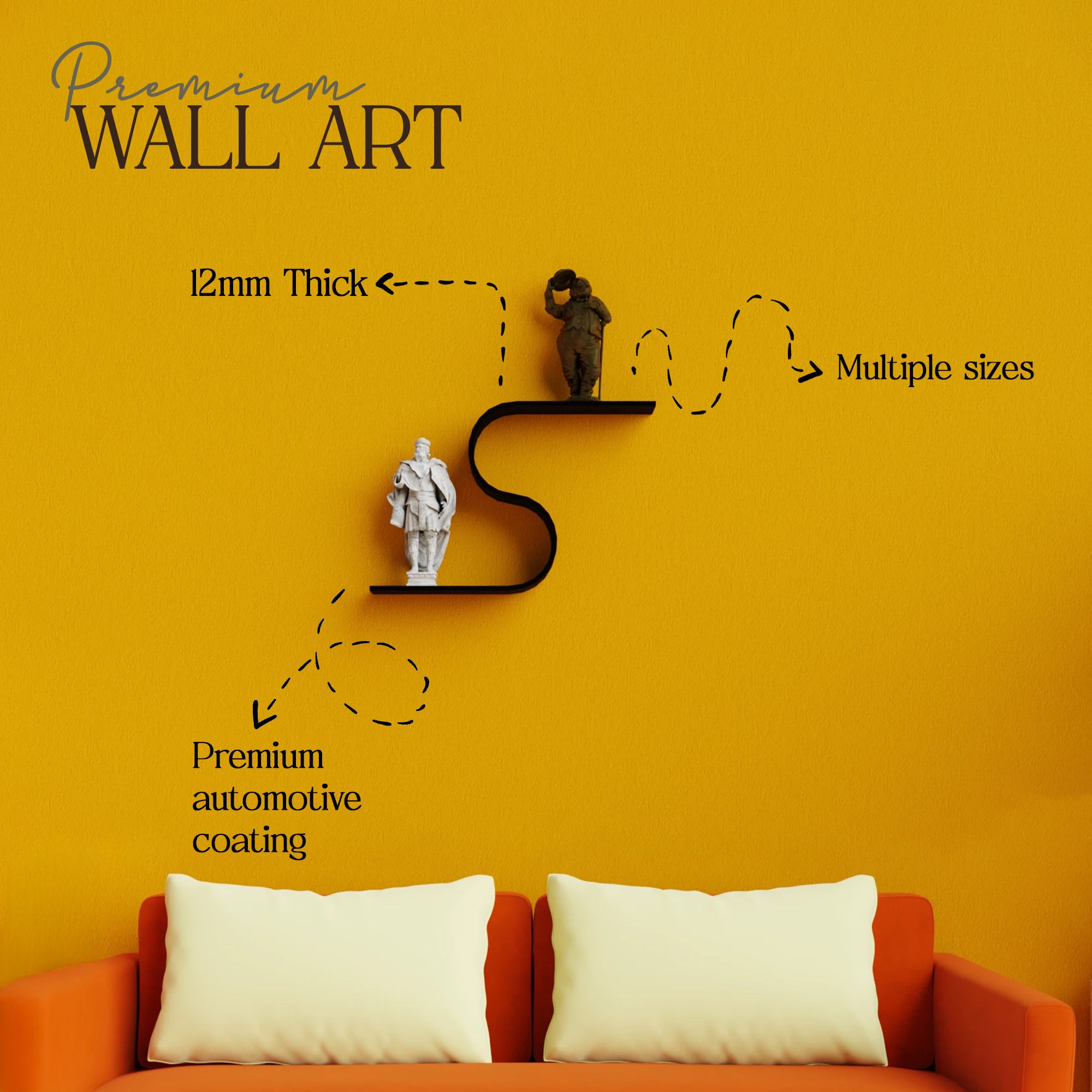 S Shape Wall Shelf