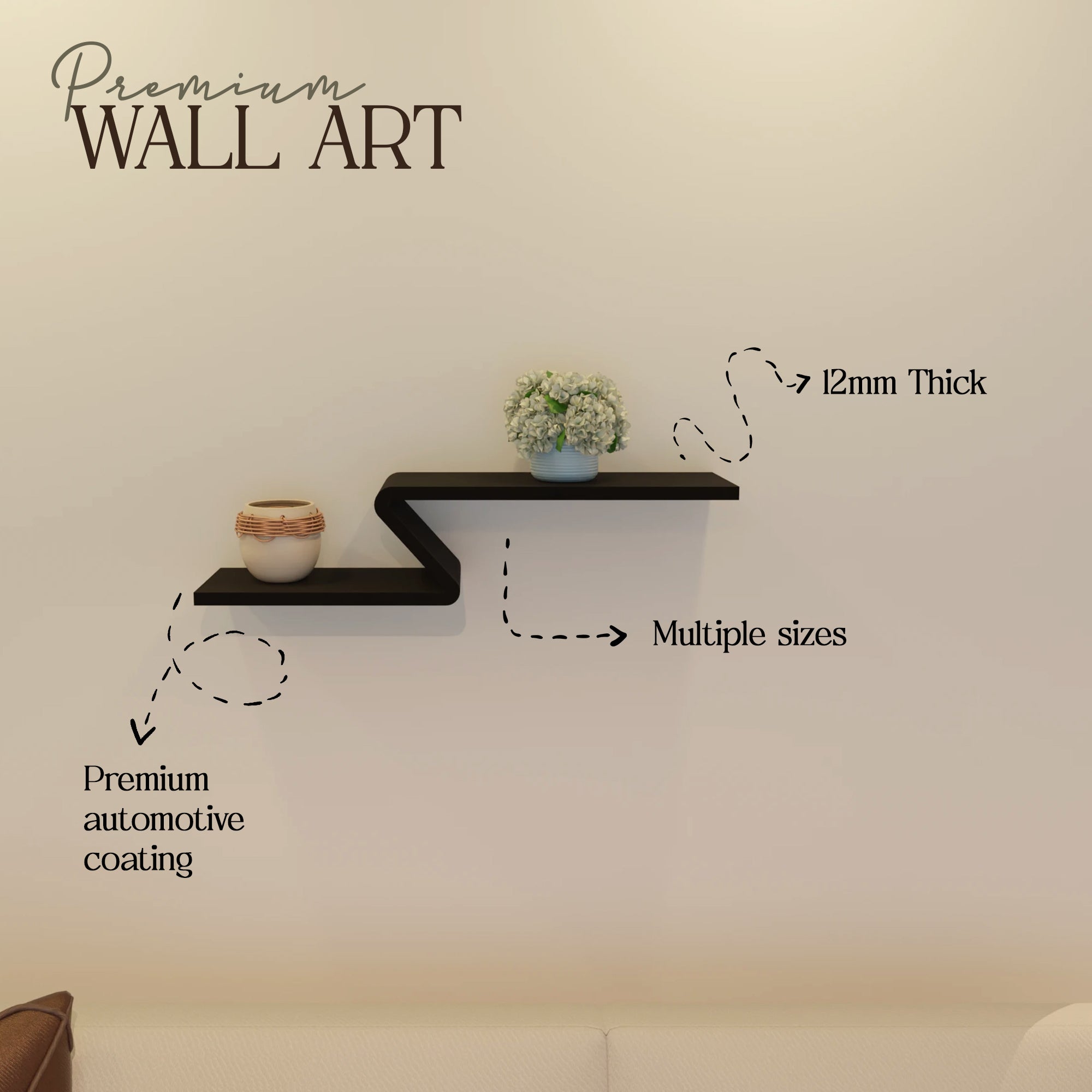 Z-Shape Wall Shelf