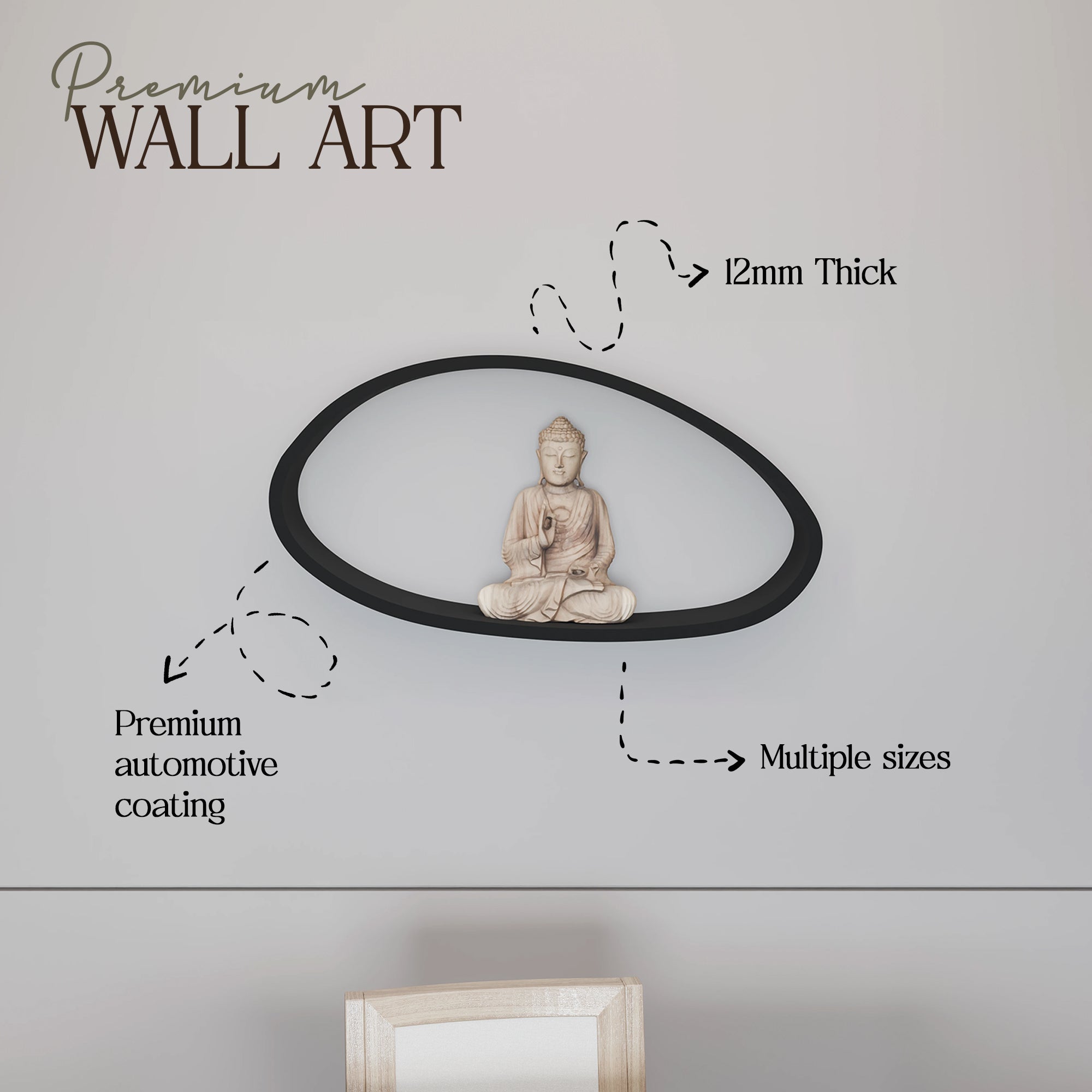 Oval Shape Wall Shelf