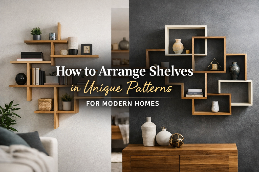 How to Arrange Shelves in Unique Patterns for Modern Homes