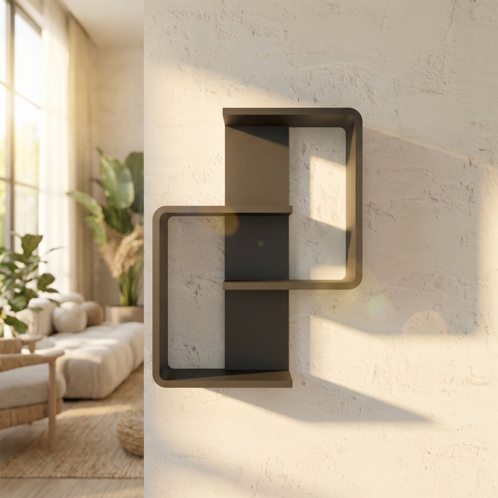 Composite Floating Wall Shelf (W-15” X H-20”)