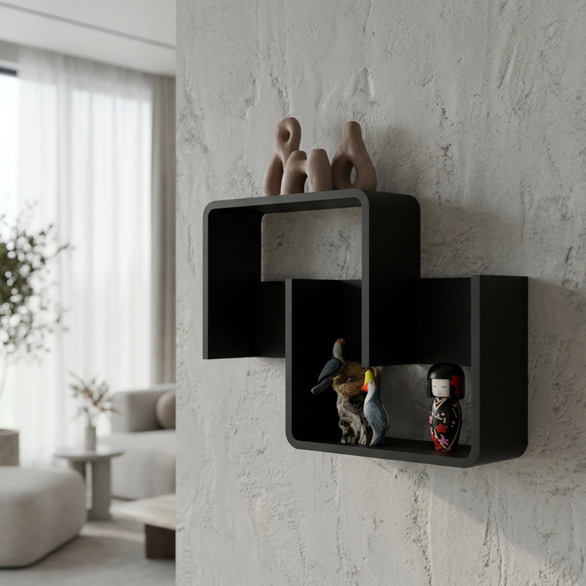 Composite Floating Wall Shelf (W-15” X H-20”)