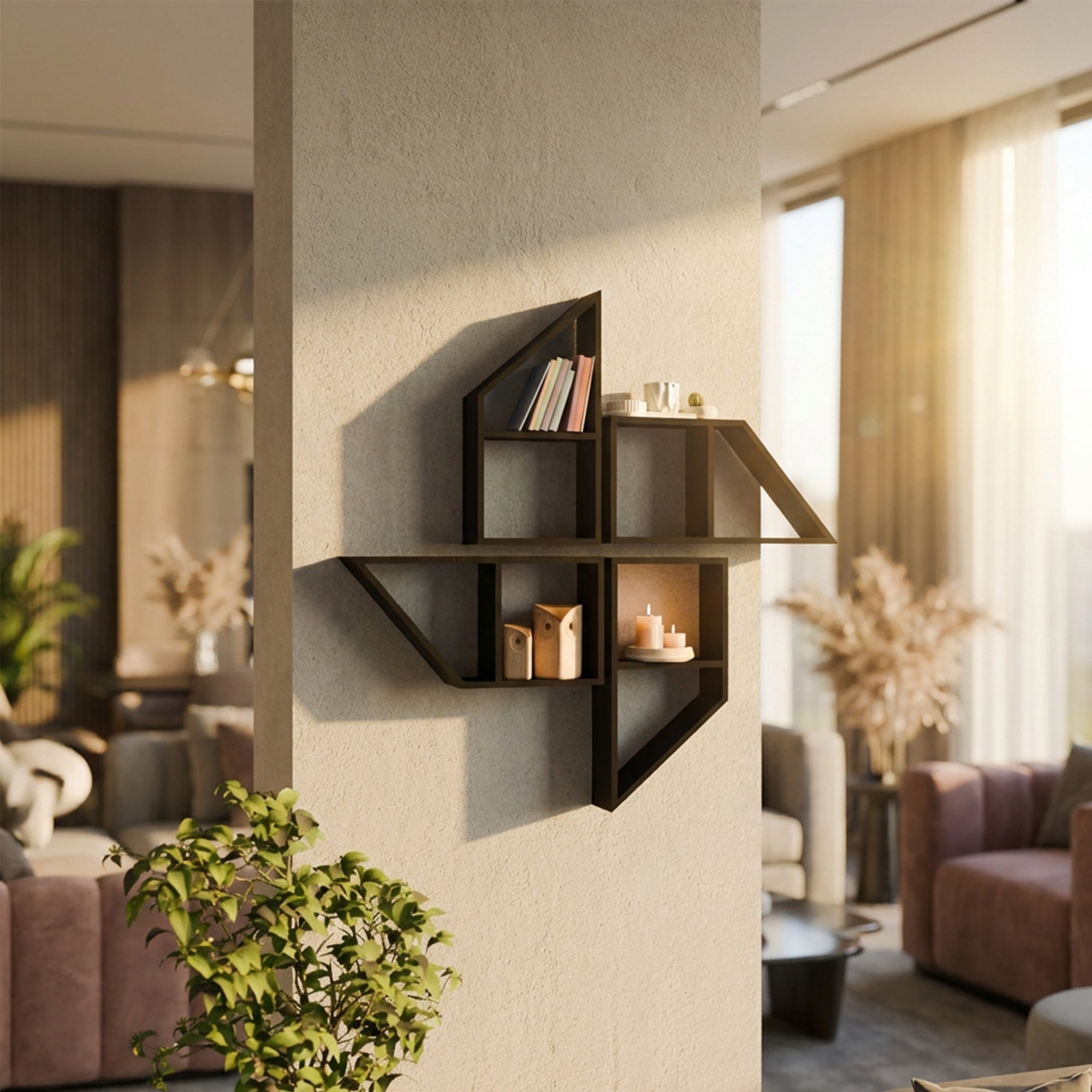 Polygon Wall Shelf