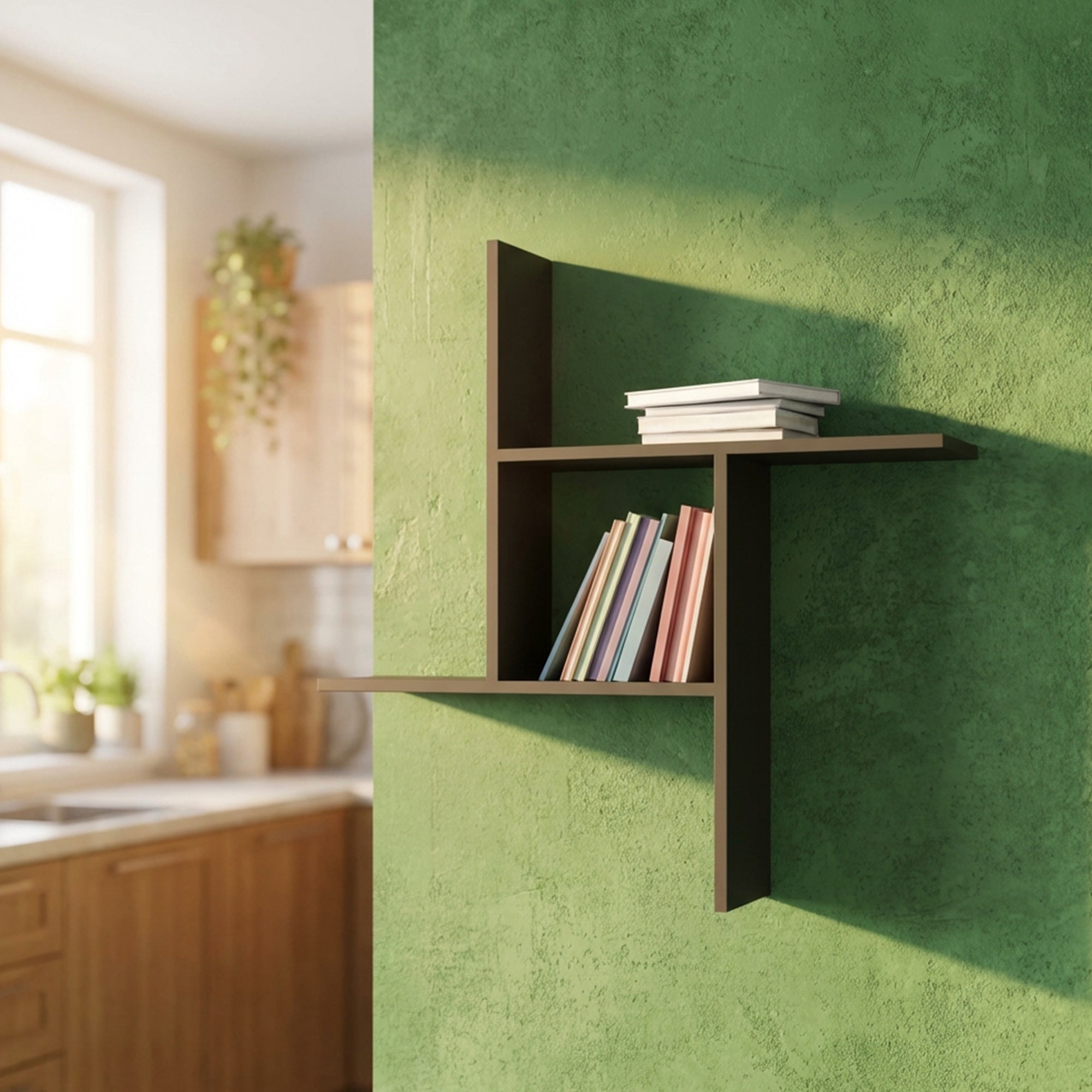 Metafurn Cubic Wall Shelf – Modern NFC Hashtag Wall Mounted Shelf for Interiors