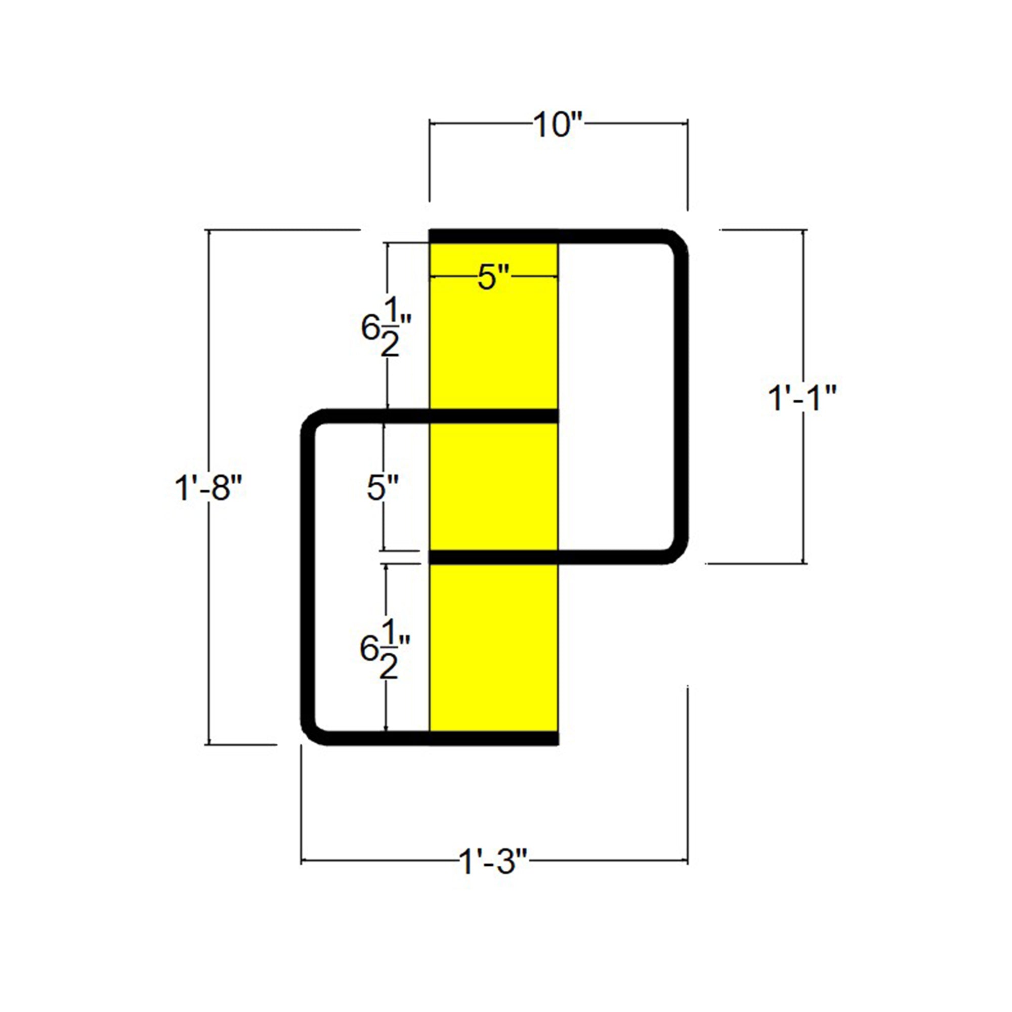 Composite Floating Wall Shelf (W-15” X H-20”)