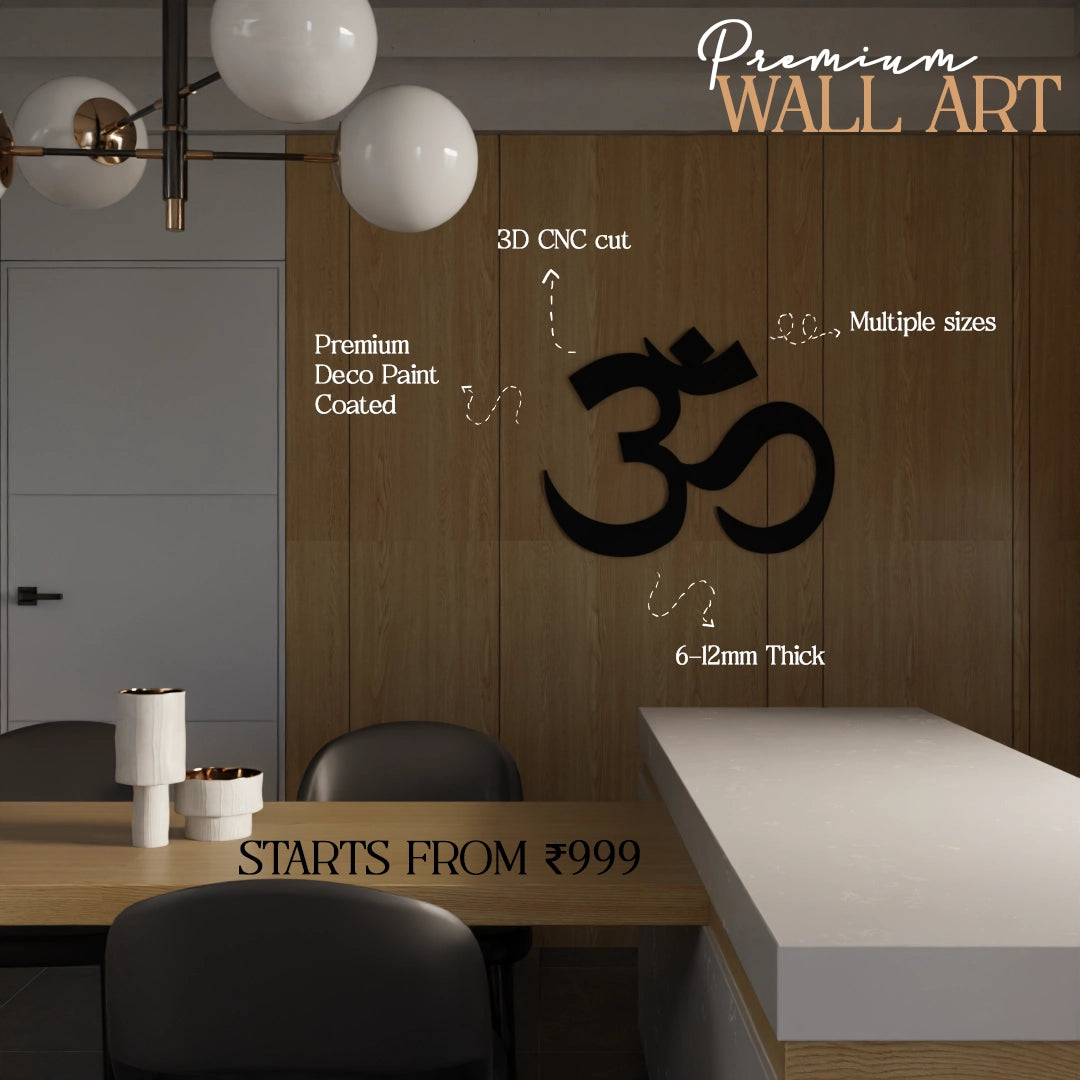 Om Pooja room decor