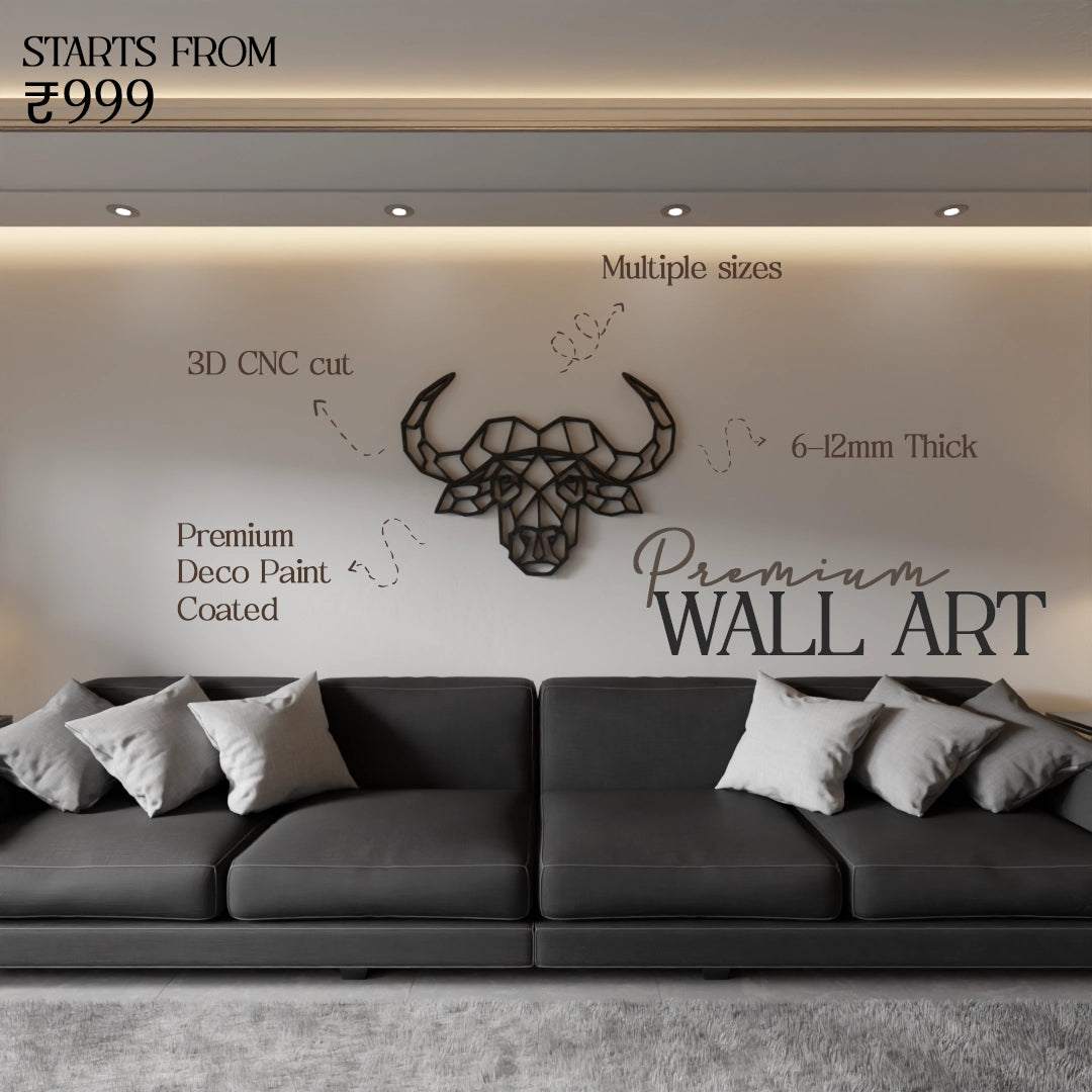 Bull Head Wall Art