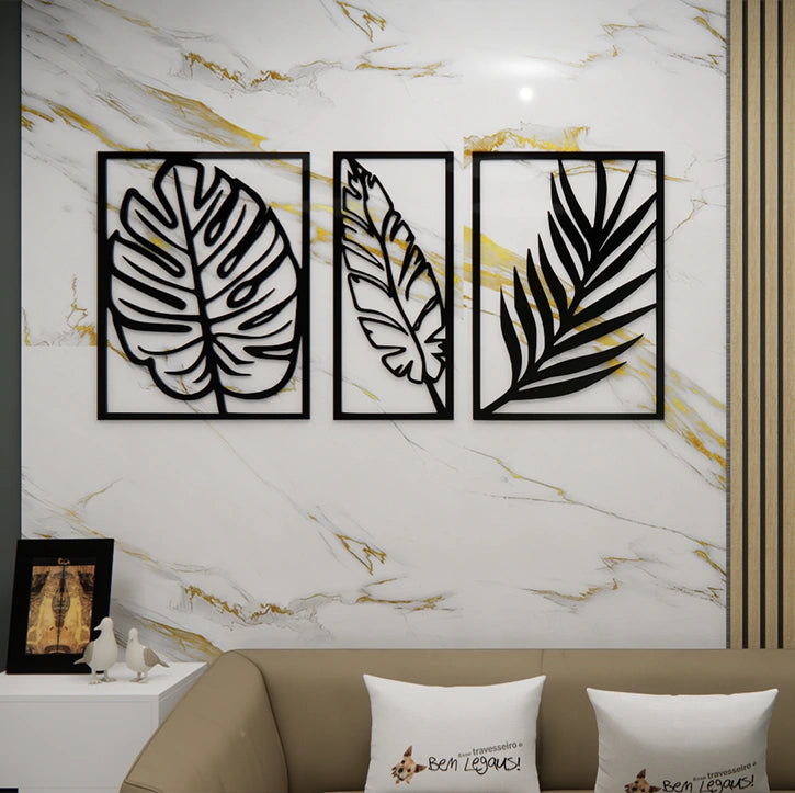 Tri Leaf Wall Art