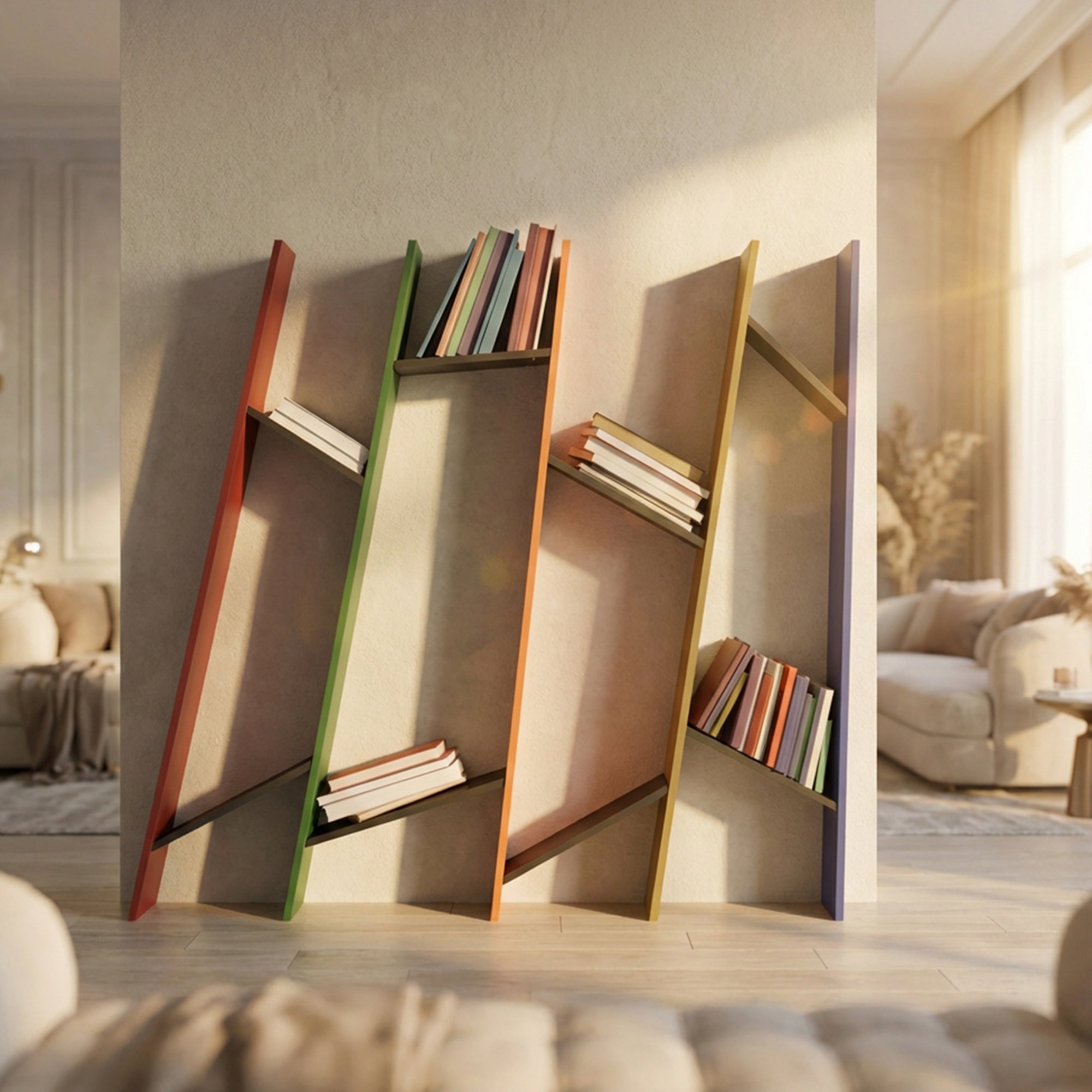 Metafurn Tilt Wall Shelf – NFC Tilted Floating Shelf for Modern Wall Decor
