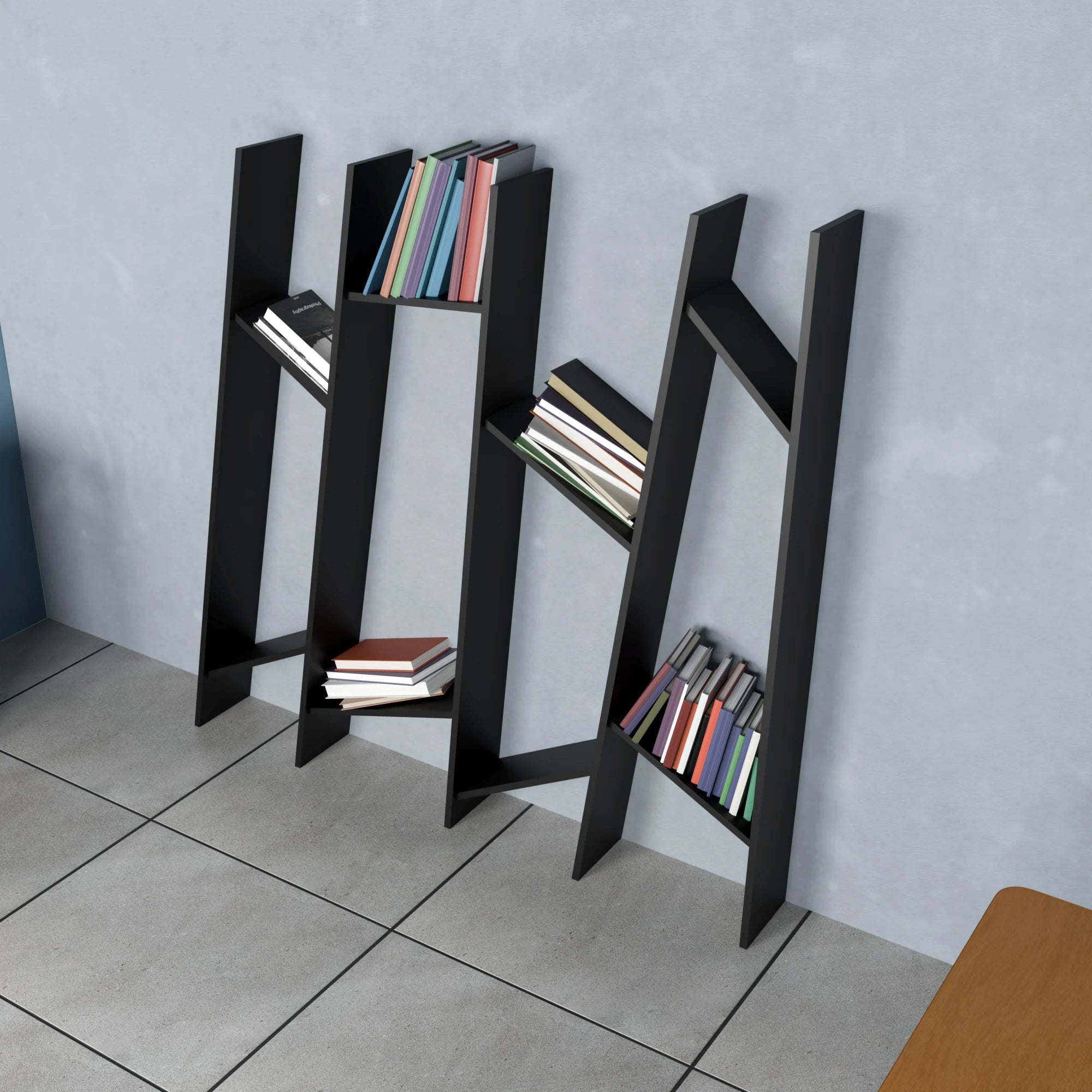 Metafurn Tilt Wall Shelf – NFC Wall Mounted Tilted Floating Shelf for Living Room and Kitchen
