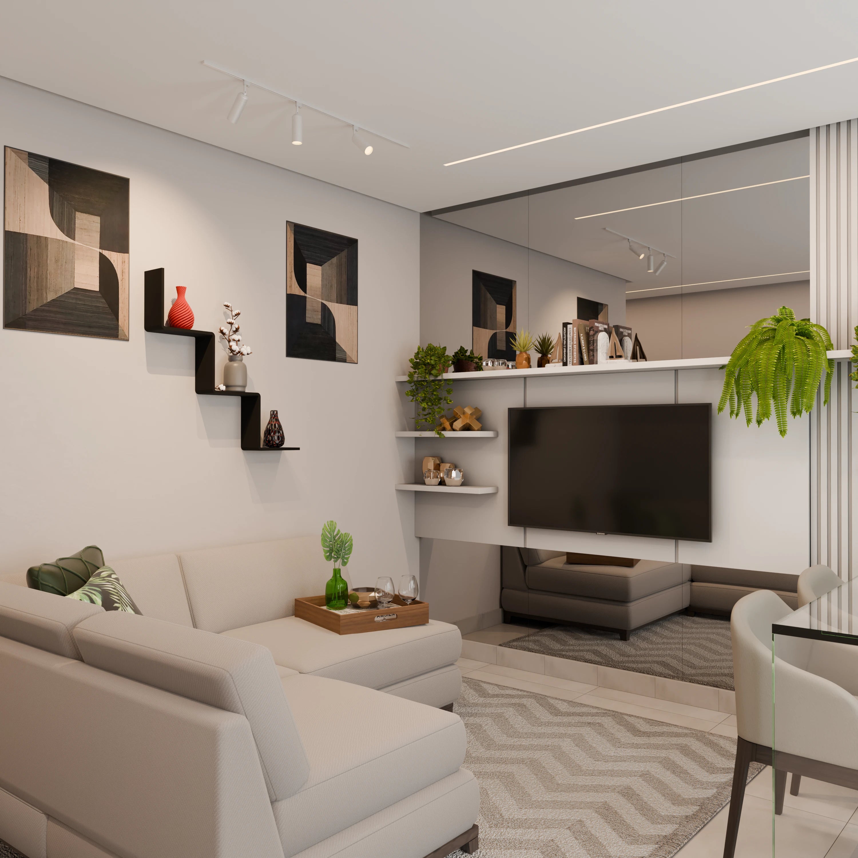 Step Shape Wall Shelf