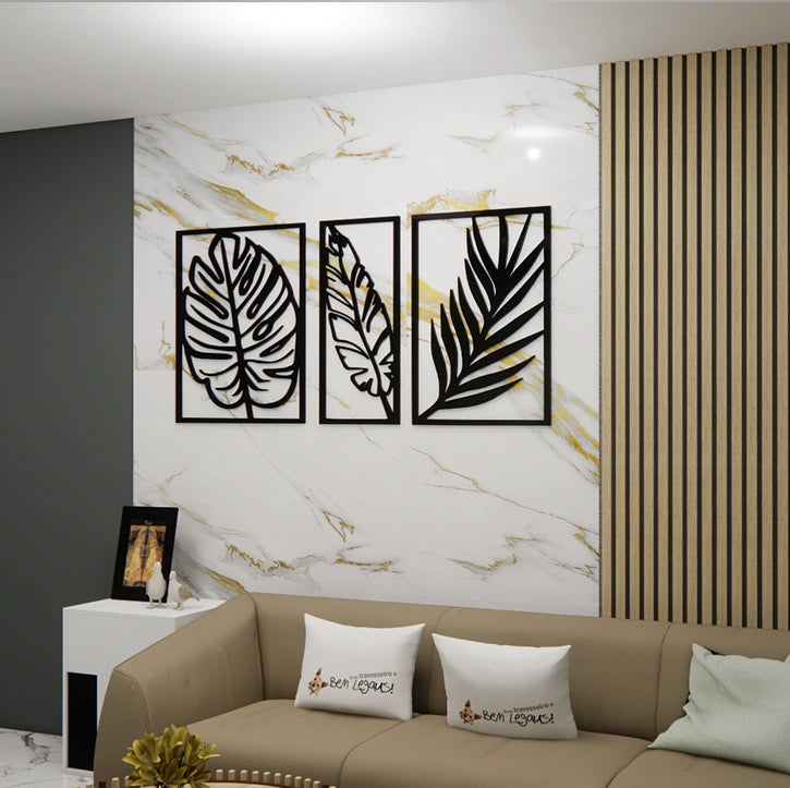 Tri Leaf Wall Art