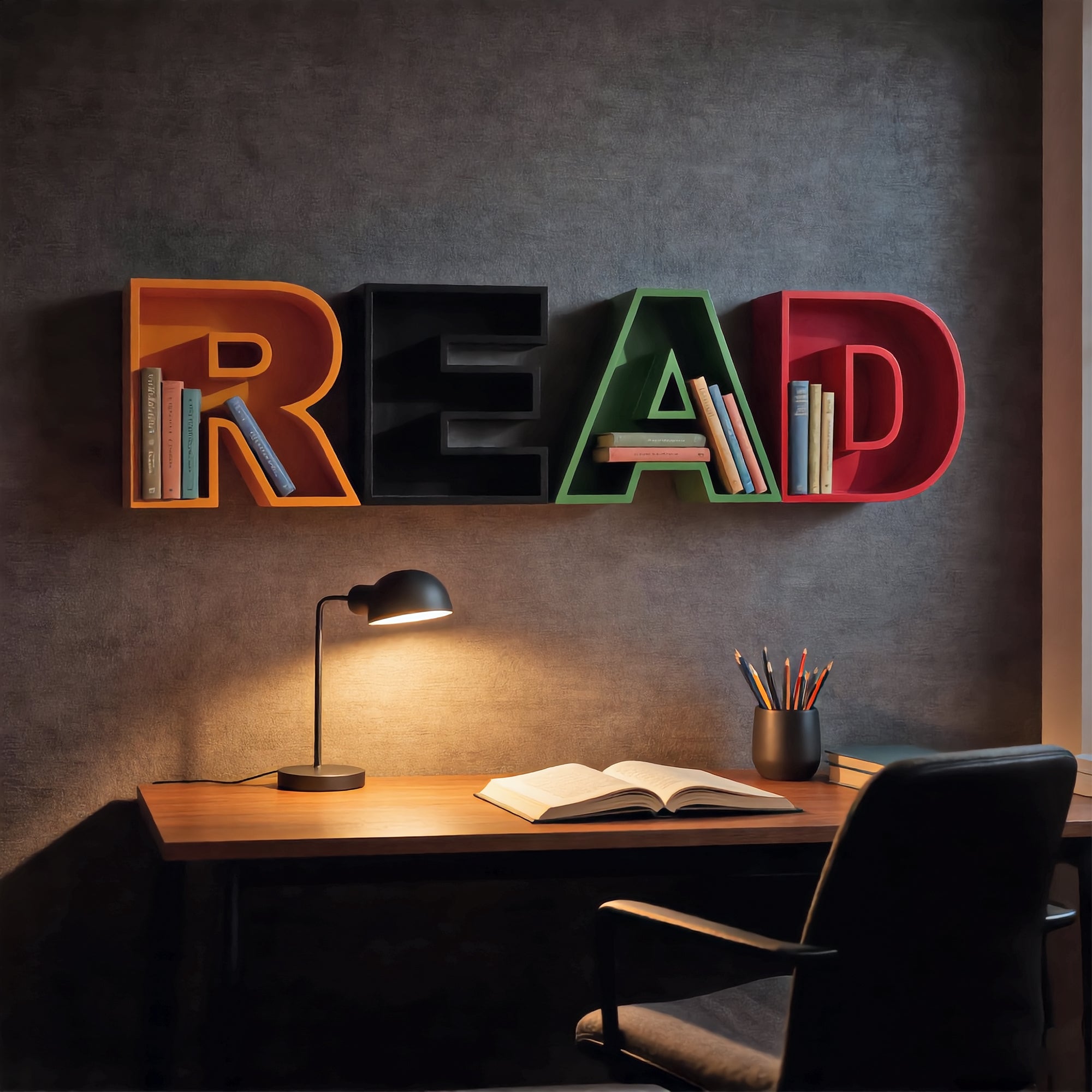 Metafurn Read Hollow Shelf – 12mm NFC HDHMR Wall Shelf for Books and Study Storage