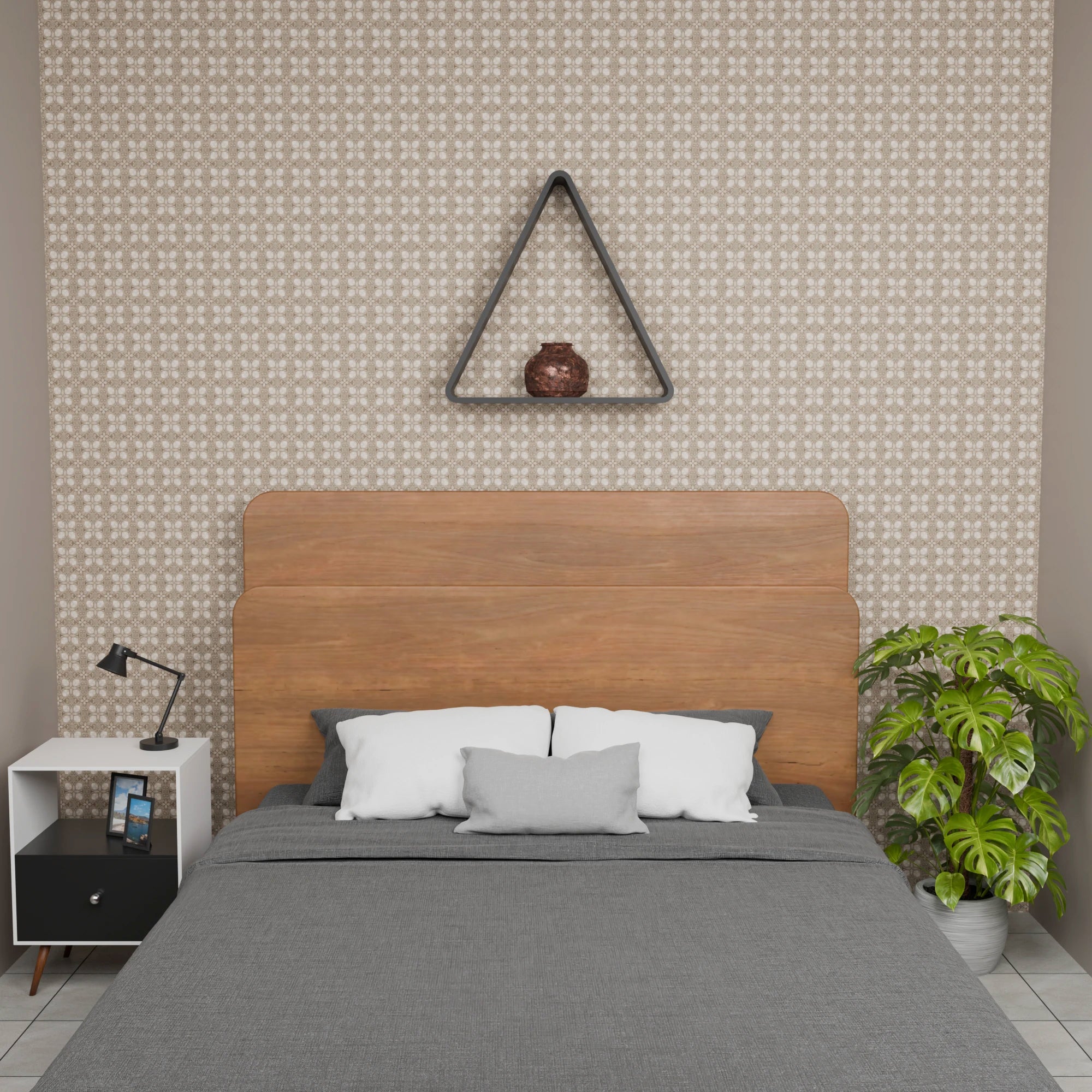 Metafurn Triangle Edge Shelf – Modern NFC Triangular Wall Mounted Shelf for Stylish Interiors
