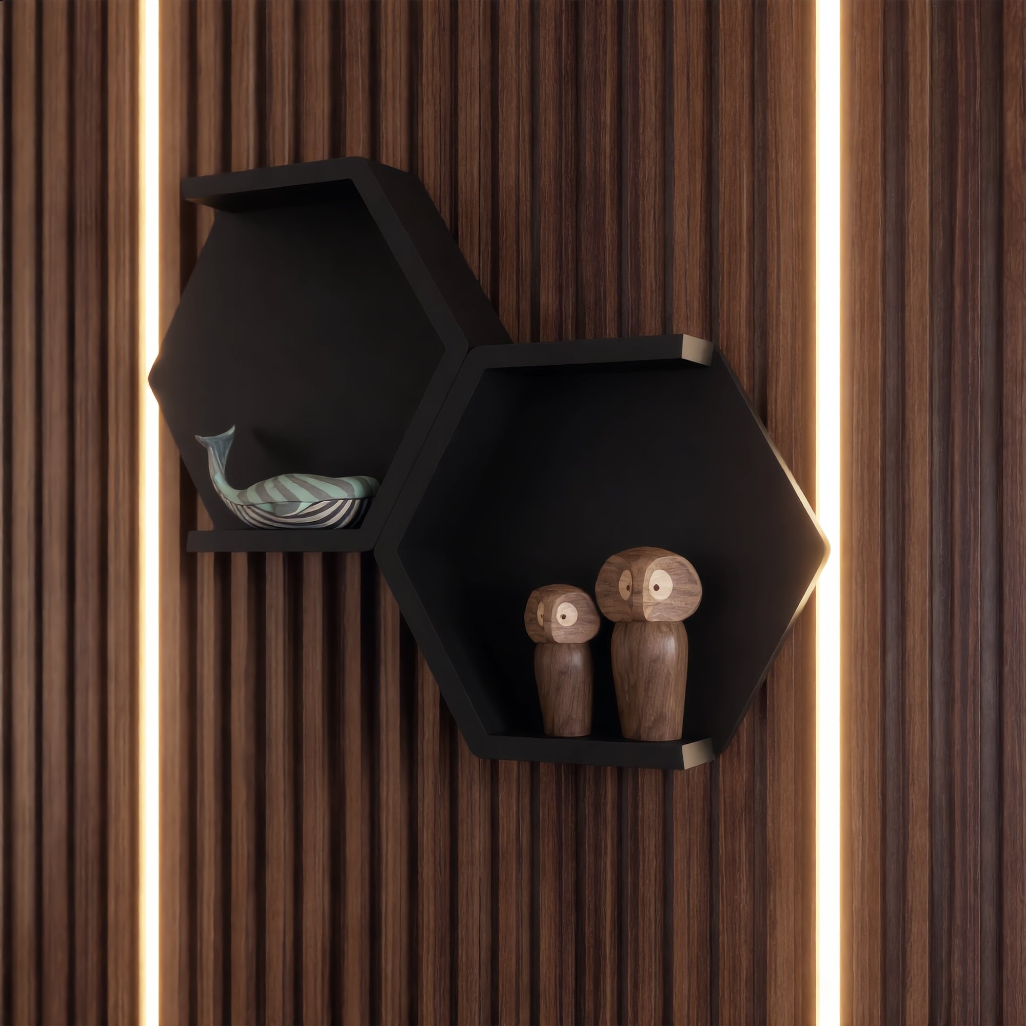 Hexagon Wall Shelf