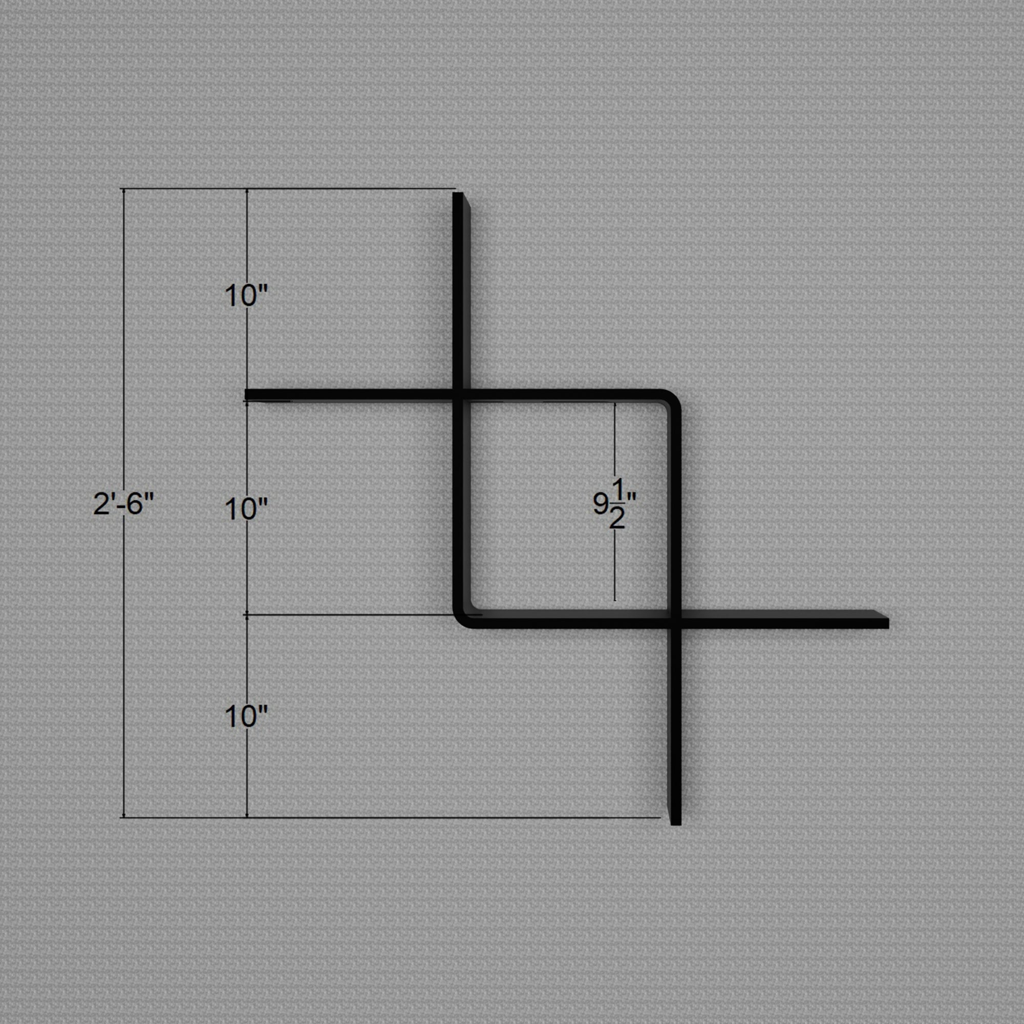 Metafurn GridLine Wall Shelf – NFC Grid Floating Shelf for Modern Wall Decor
