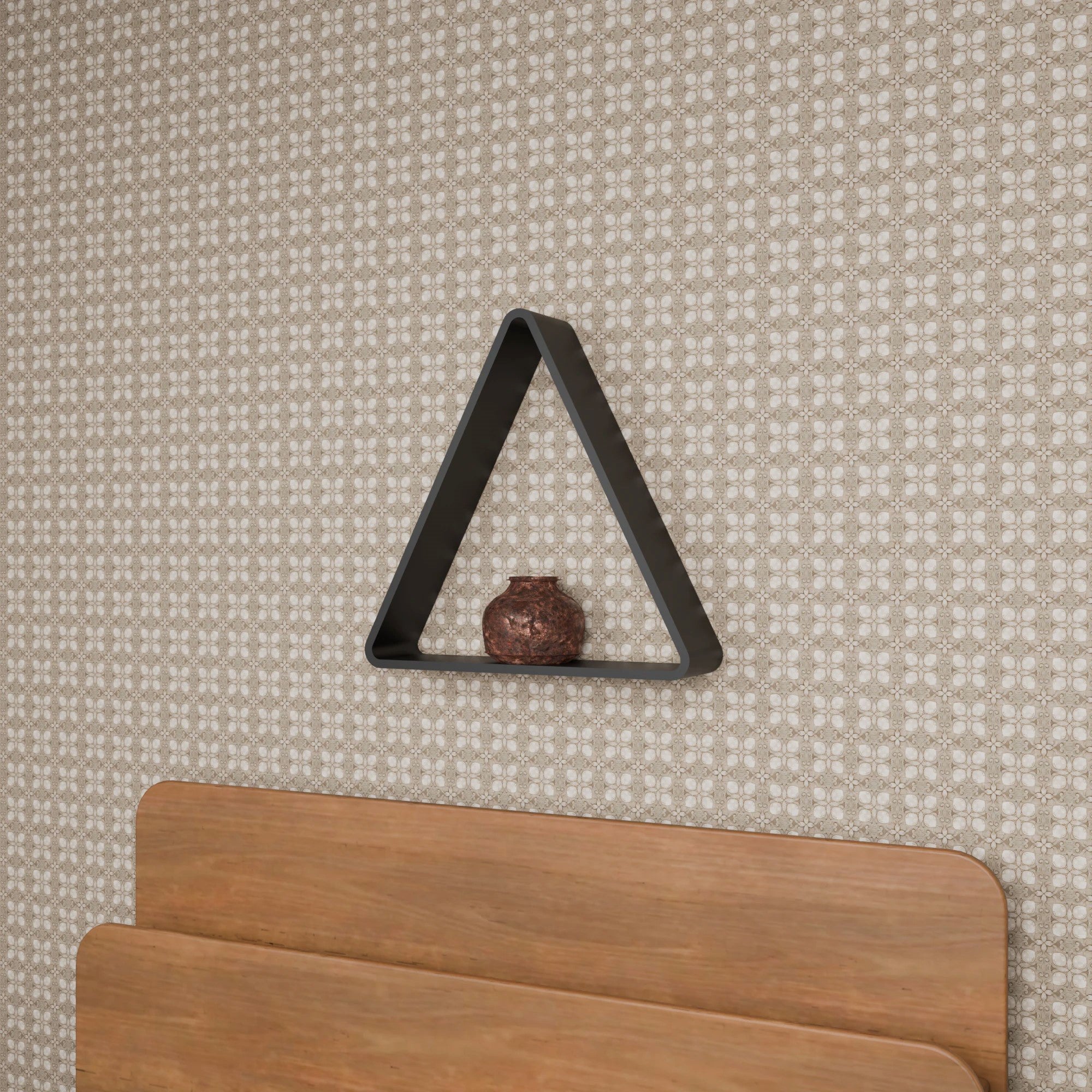 Metafurn Triangle Edge Shelf – Modern NFC Triangular Wall Mounted Shelf for Stylish Interiors
