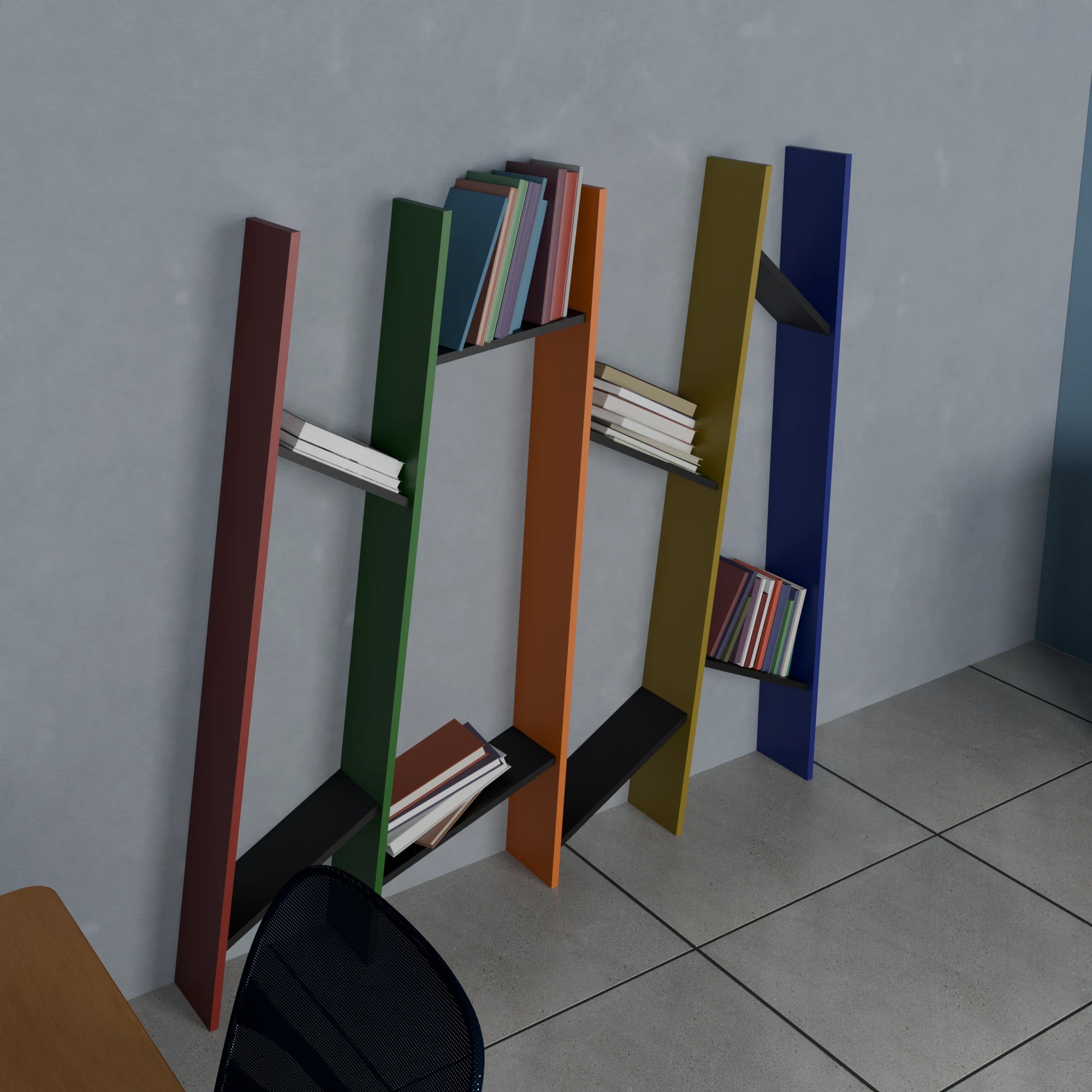 Metafurn Tilt Wall Shelf – Modern NFC Tilted Wall Mounted Shelf for Interiors
