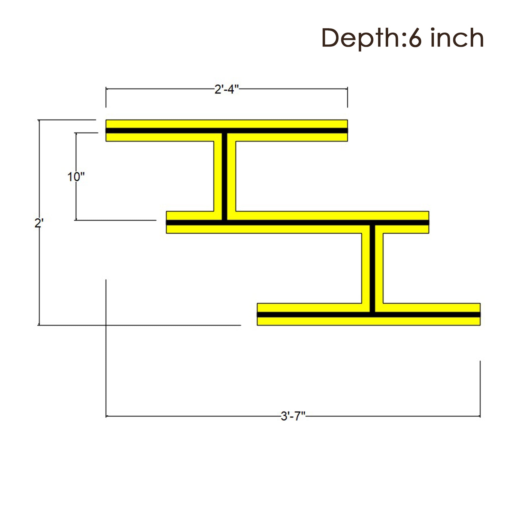 Metafurn Brick Joint Wall Shelf