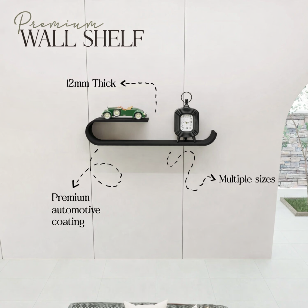 J Shape Wall Shelf